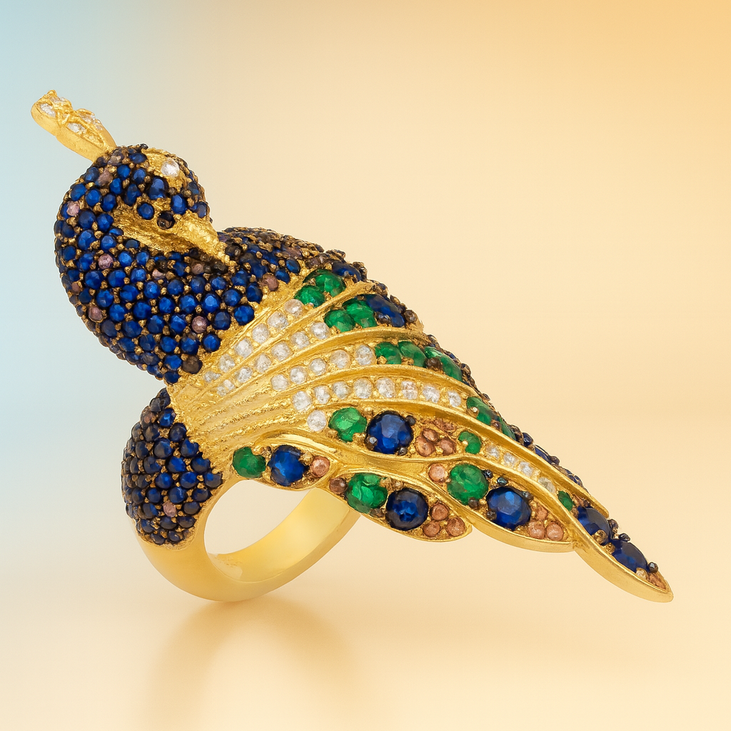 Paon – Cocktail Ring in Gold & Gemstones