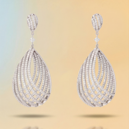 Ondine – Teardrop Earrings in Silver