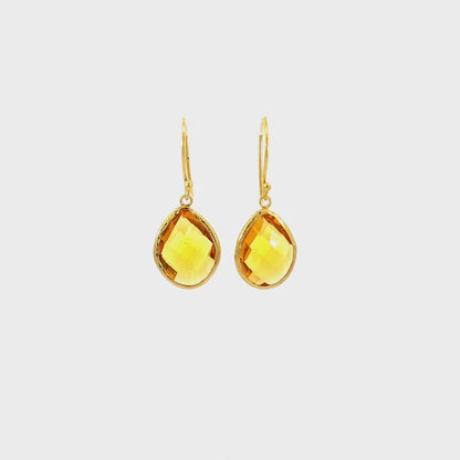 Ambré – Drop Earrings in Citrine Gold