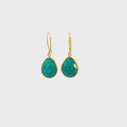 Céline – Petites Pendantes Turquoise