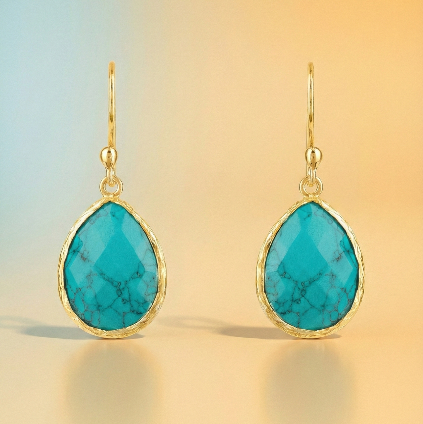 Céline – Petites Pendantes Turquoise