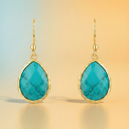 Céline – Petites Pendantes Turquoise