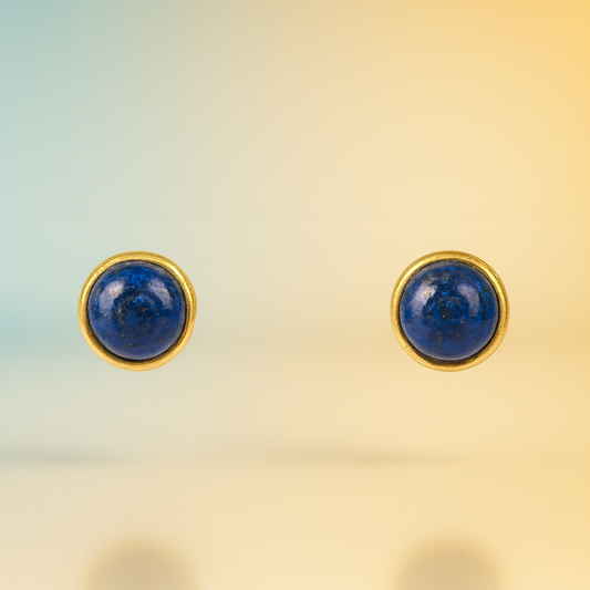 Cénoa – Petite Lapis Studs in Gold